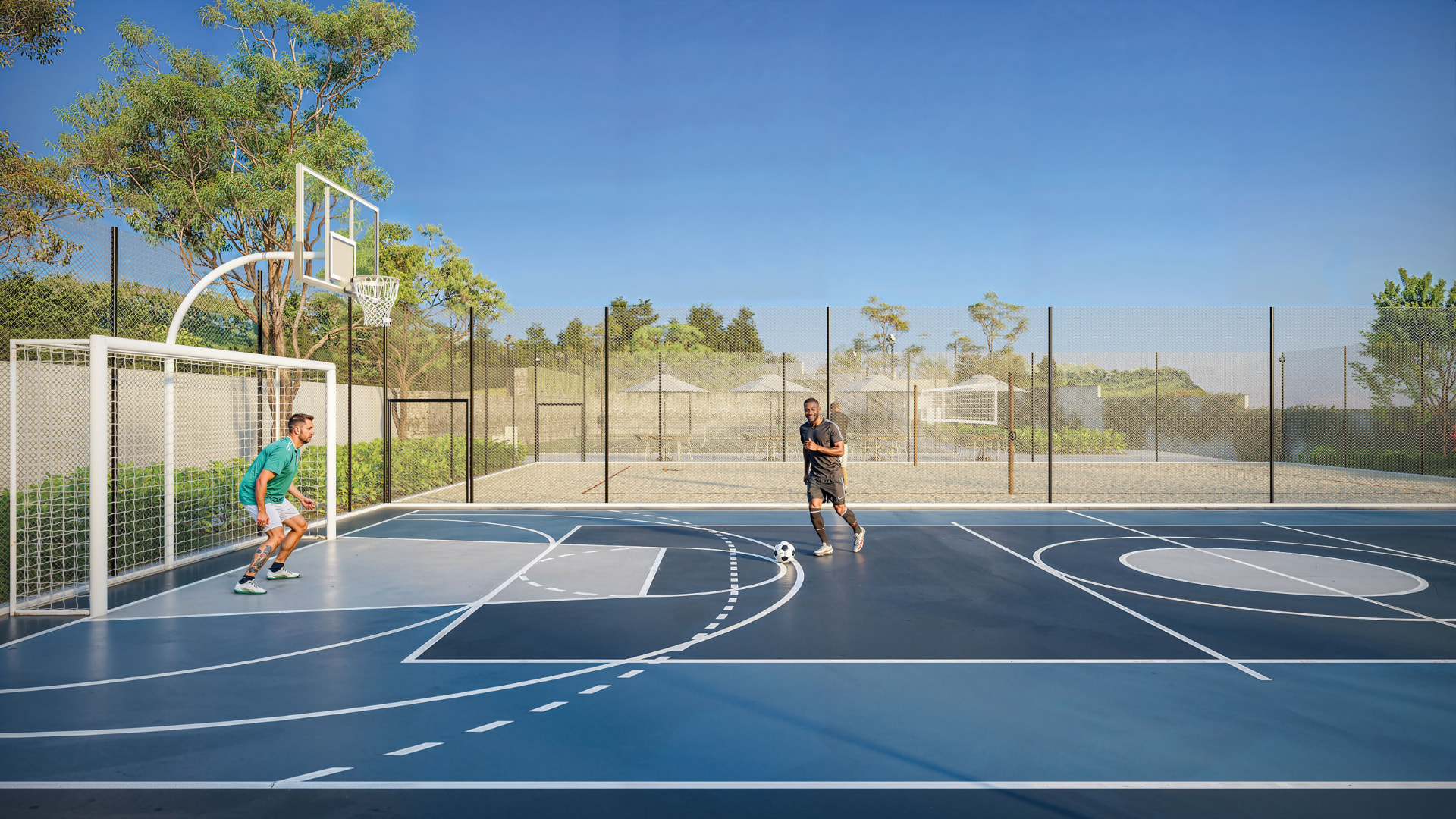Quadra recreativa poliesportiva