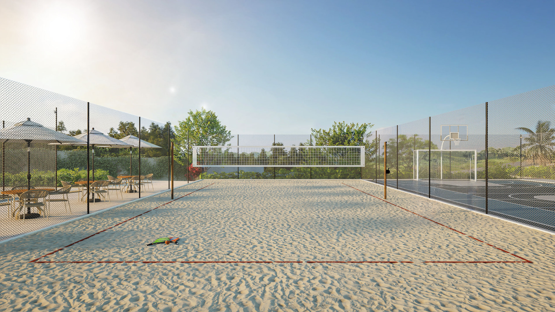 Quadra de beach tennis